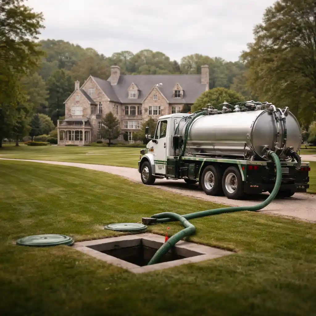 Septic system inspection being conducted for a real estate transaction in Lexington Kentucky