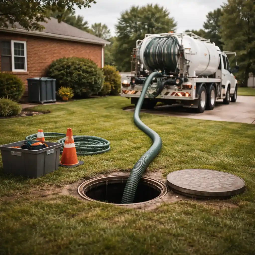 Septic system cleaning and maintenance service in Fayette County Kentucky