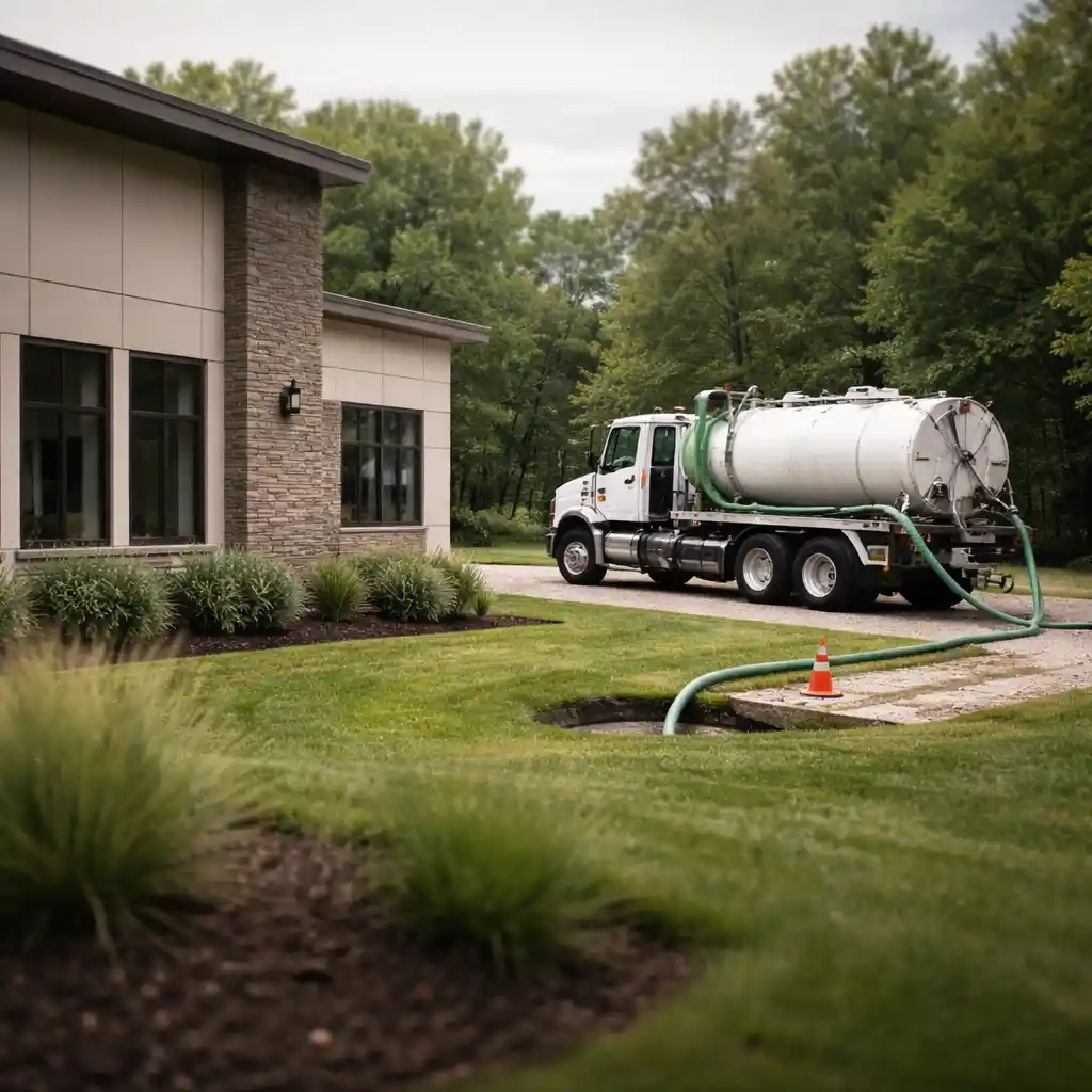 Septic tank pumping for a commercial property in Lexington Kentucky