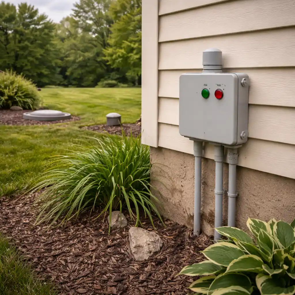 Septic system inspection being performed at a Kentucky property